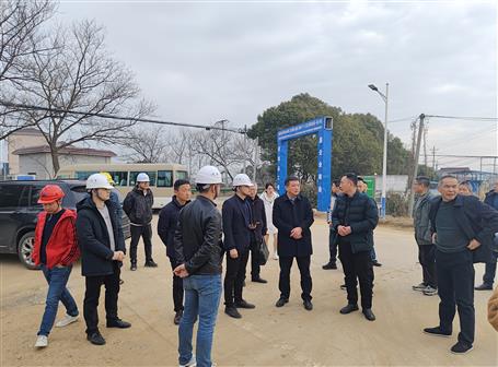 安徽省銅陵市郊區(qū)區(qū)委書記王所寶到第十分公司項目調研指導工作
